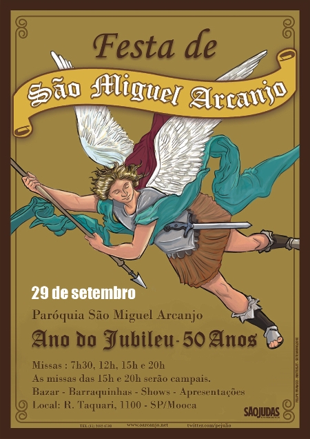 Cartaz da Festa de São Miguel Arcanjo 2010