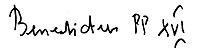 BENTO XVI
