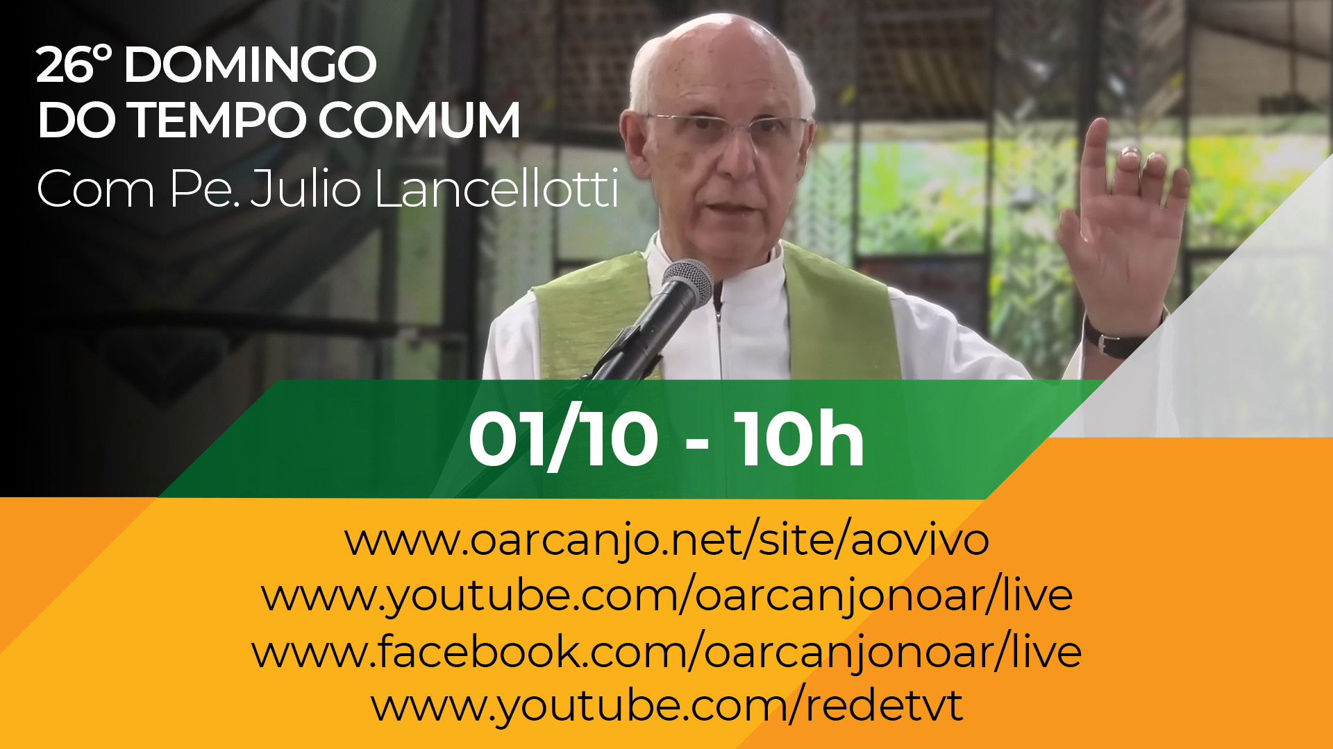 Missa do 26º Domingo do Tempo Comum com Pe. Julio Lancellotti – 01/10/2023