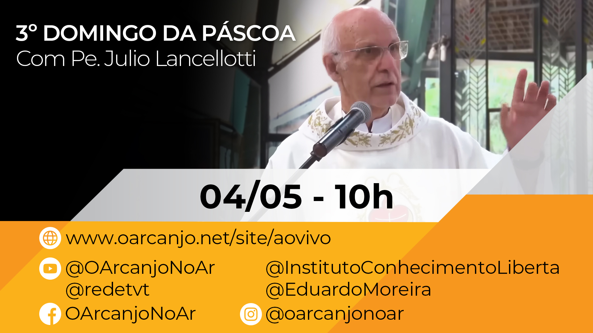 3º Domingo da Páscoa com Pe. Julio Lancellotti – 04/05/2025