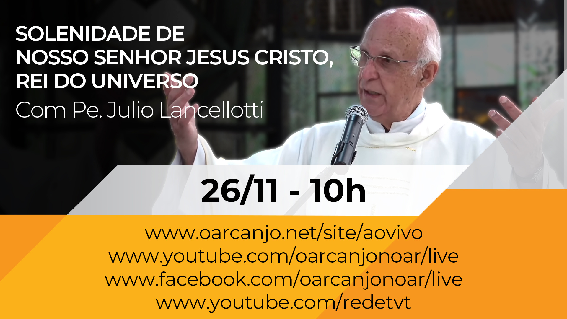 Missa da Solenidade de Cristo Rei com Pe. Julio Lancellotti – 26/11/2023