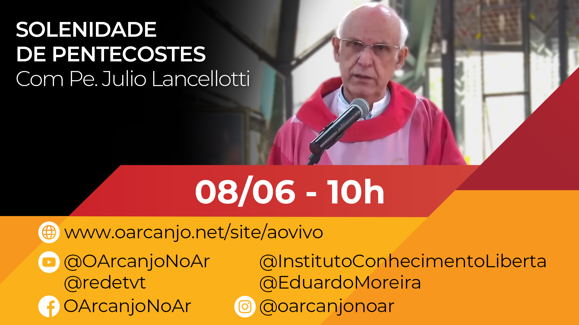 Solenidade de Pentecostes com Pe. Julio Lancellotti – 08/06/2025