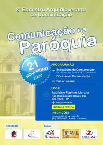 Cartaz Encontro Arquidiocesano de Comunicação